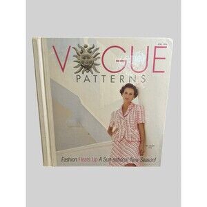 Vintage Vogue Patterns Store Display Counter Book Catalog April 1996 Bass